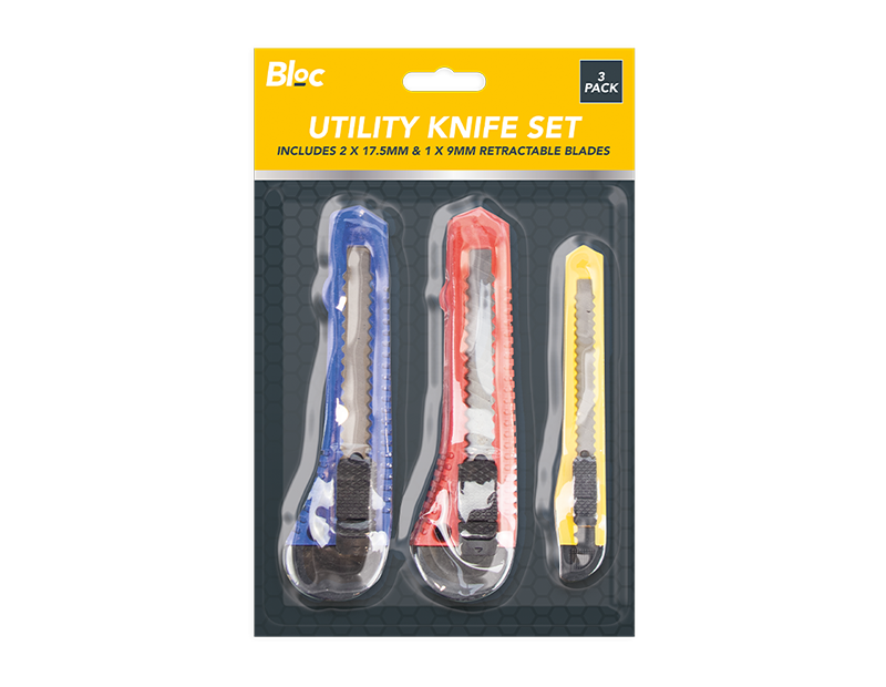 Utility Knife Set 3pk
